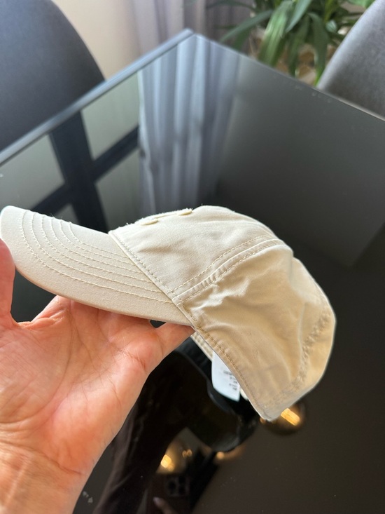Celine Cream Logo Baseball Cap